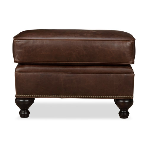 Birch Lane™ Harrison Leather Ottoman Wayfair